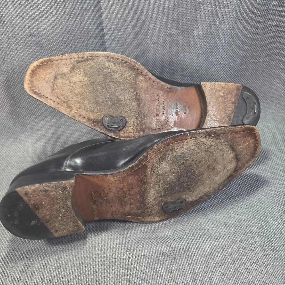 Mezlan Handmade Spanish Leather Oxfords, Men's 11.5 Black Dress Casual Shoes